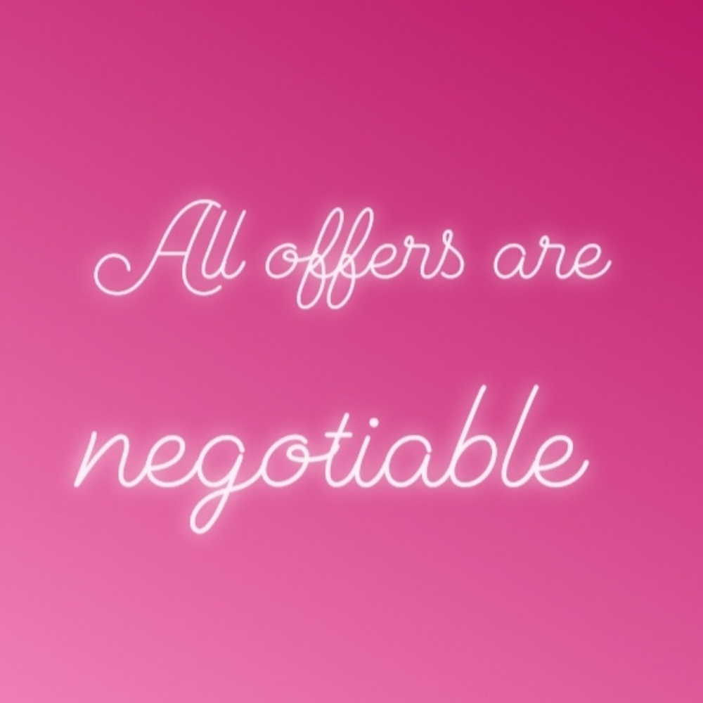 All offers are negotiable